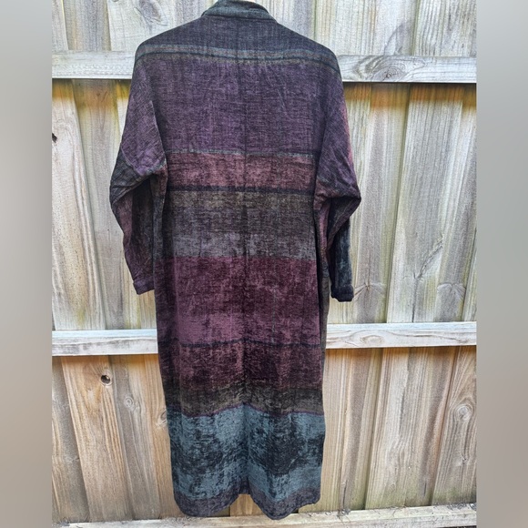 Marcia Hammond Art Handmade Chenille Multicolor Women's Flap Jacket - Picture 2 of 4